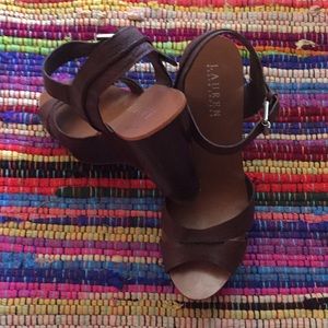 Lauren Ralph Lauren Wedge Platform Sandals